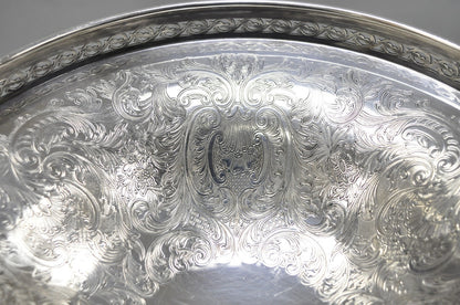 Vintage Barker Ellis England Silver Plated Pedestal Compote Tazza Candy Dish