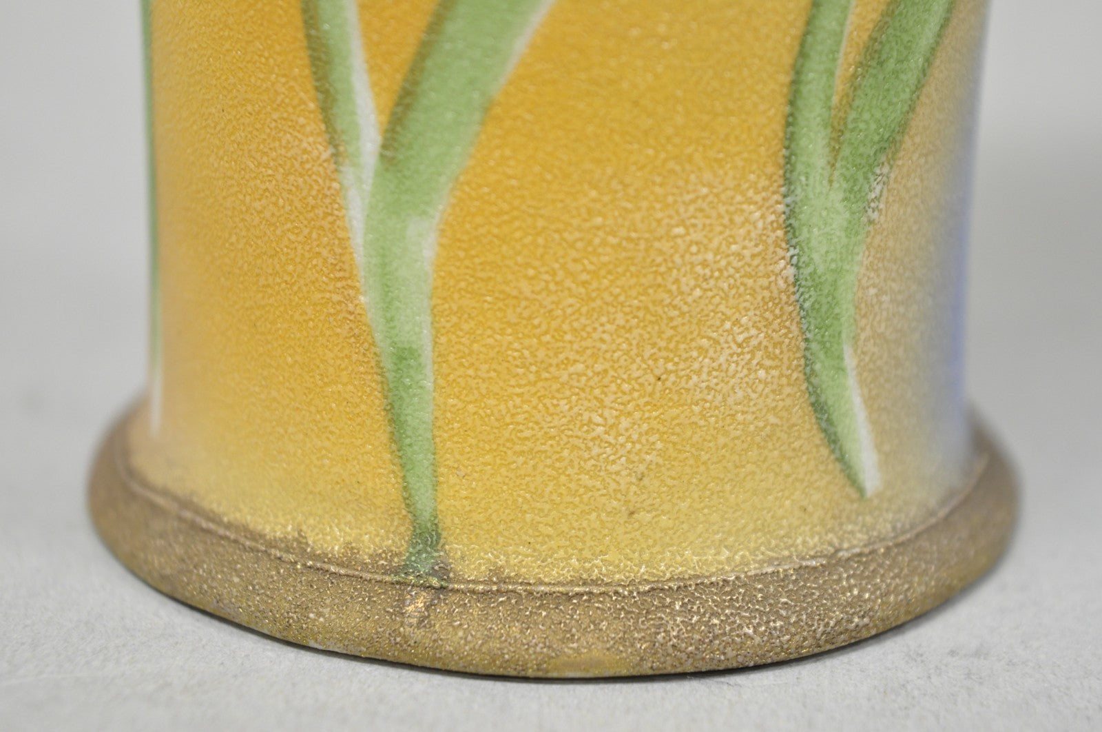 Nippon Coralene Decorated Royal Kinjo Japan Hand Painted Porcelain Handled Vase