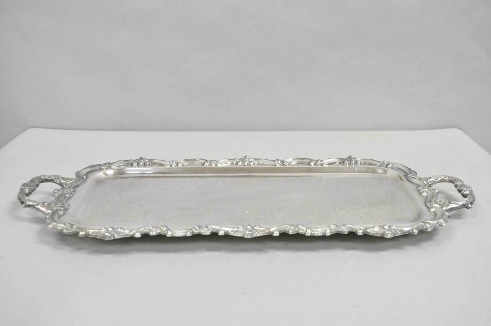 Bristol Silverplate by Poole 132 Silver Plated Narrow Serving Platter Dish Tray