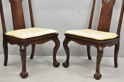 Vintage Drexel Heritage Oriental Ming Treasures Mahogany Dining Chair - Set of 4