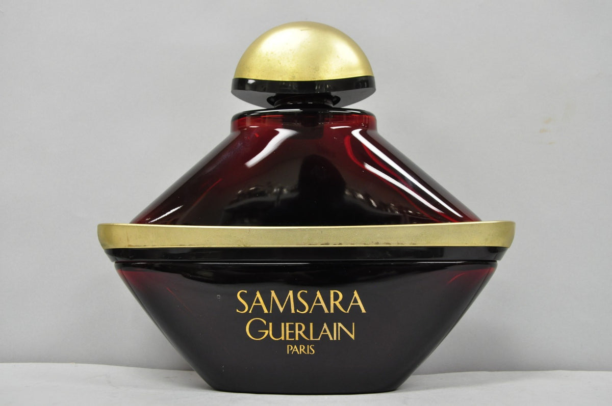 Vintage 12" Samsara Guerlain Paris Lrg Factice Red Perfume Display Dummy Bottle