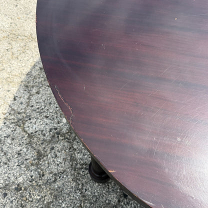 Baker Barbara Barry Art Deco Style Oval 2 Leaf Extension Mahogany Dining Table