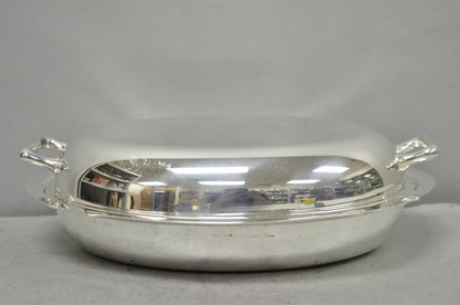 Vintage Towle 4046 Silver Plated Oval Covered Vegetable Serving Dish Platter