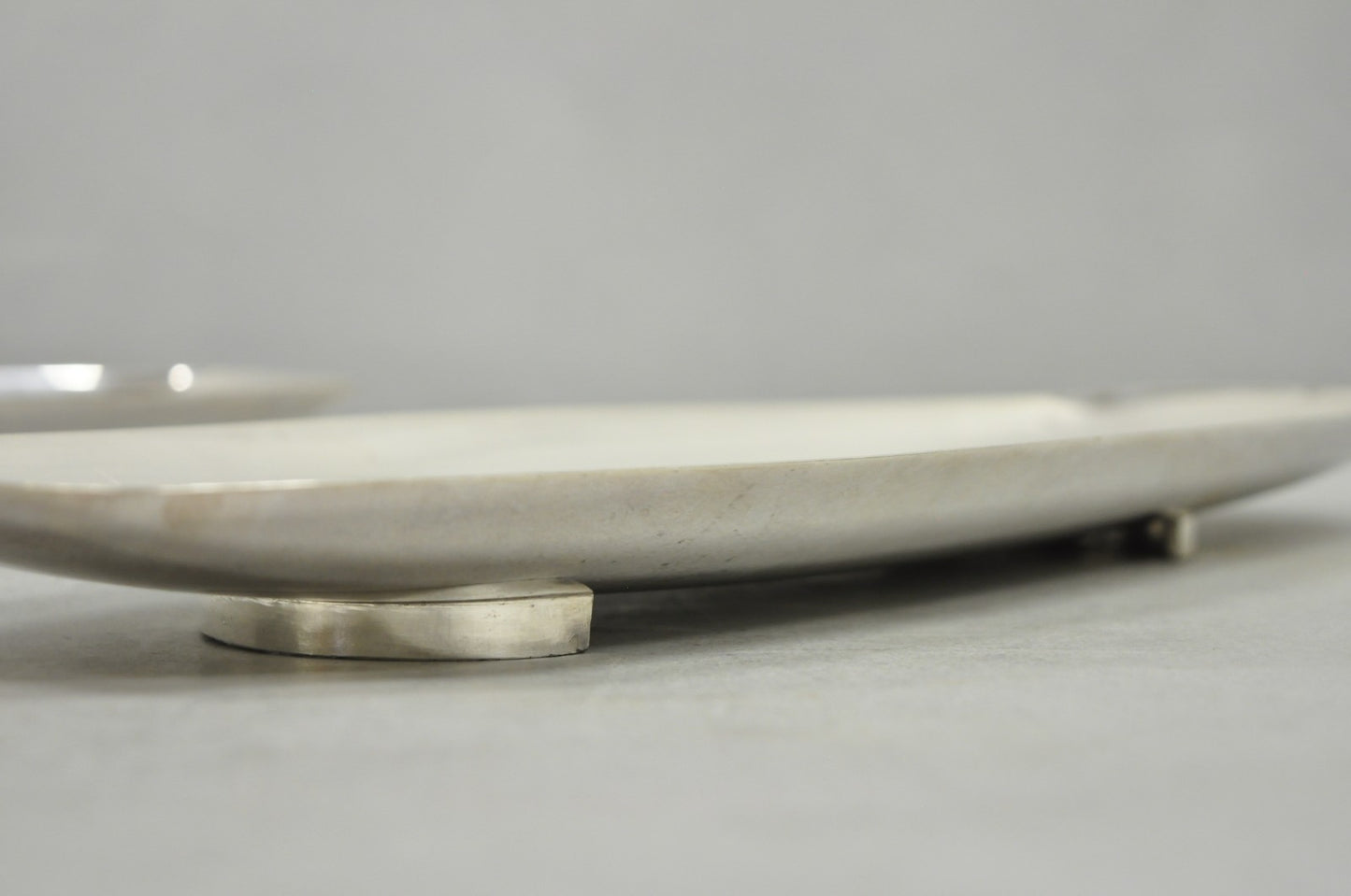 Vintage Mid Century Modern FB Rogers 529 Silver Plated Narrow Trinket Dish Pair