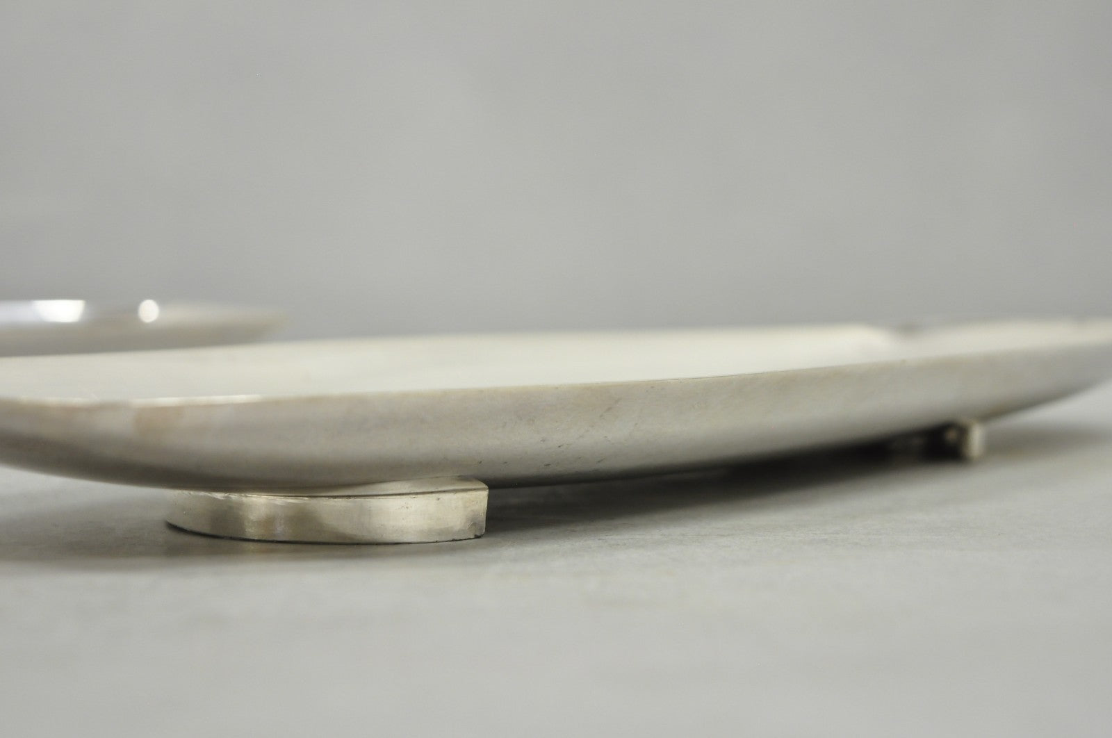 Vintage Mid Century Modern FB Rogers 529 Silver Plated Narrow Trinket Dish Pair