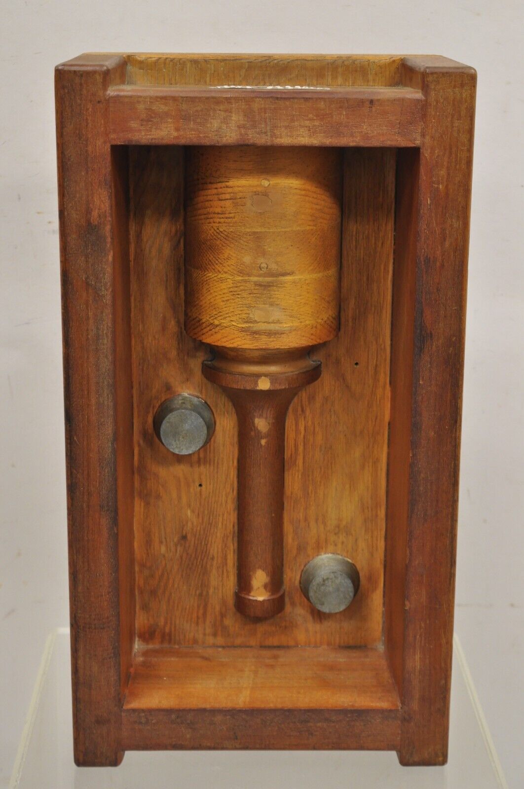 Vintage Industrial Foundry Wooden Block Mold Architectural Valcor Engine Corp