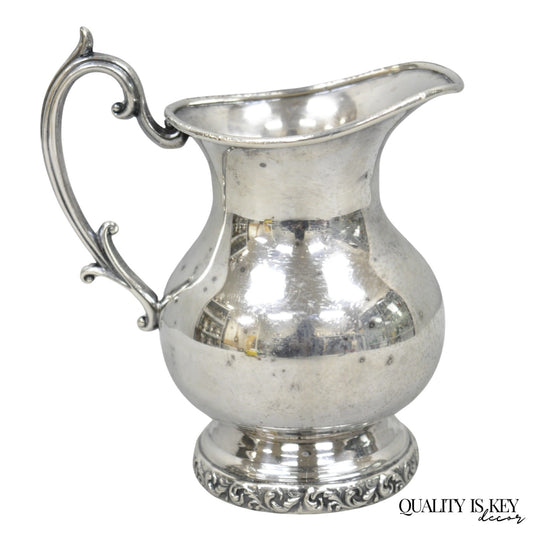 Vintage Victorian Silver Plated Small Coffee Creamer Pot by National 3002