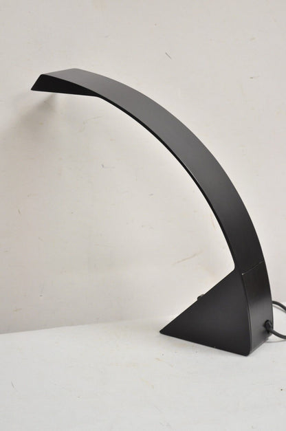 Marco Zotta Arcobaleno Black Desk Lamp for CIL Roma Italy 1970's Italian Modern