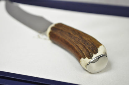Scully & Scully Arts & Crafts Natural Staghorn Handle Steak Knives - Set of 6
