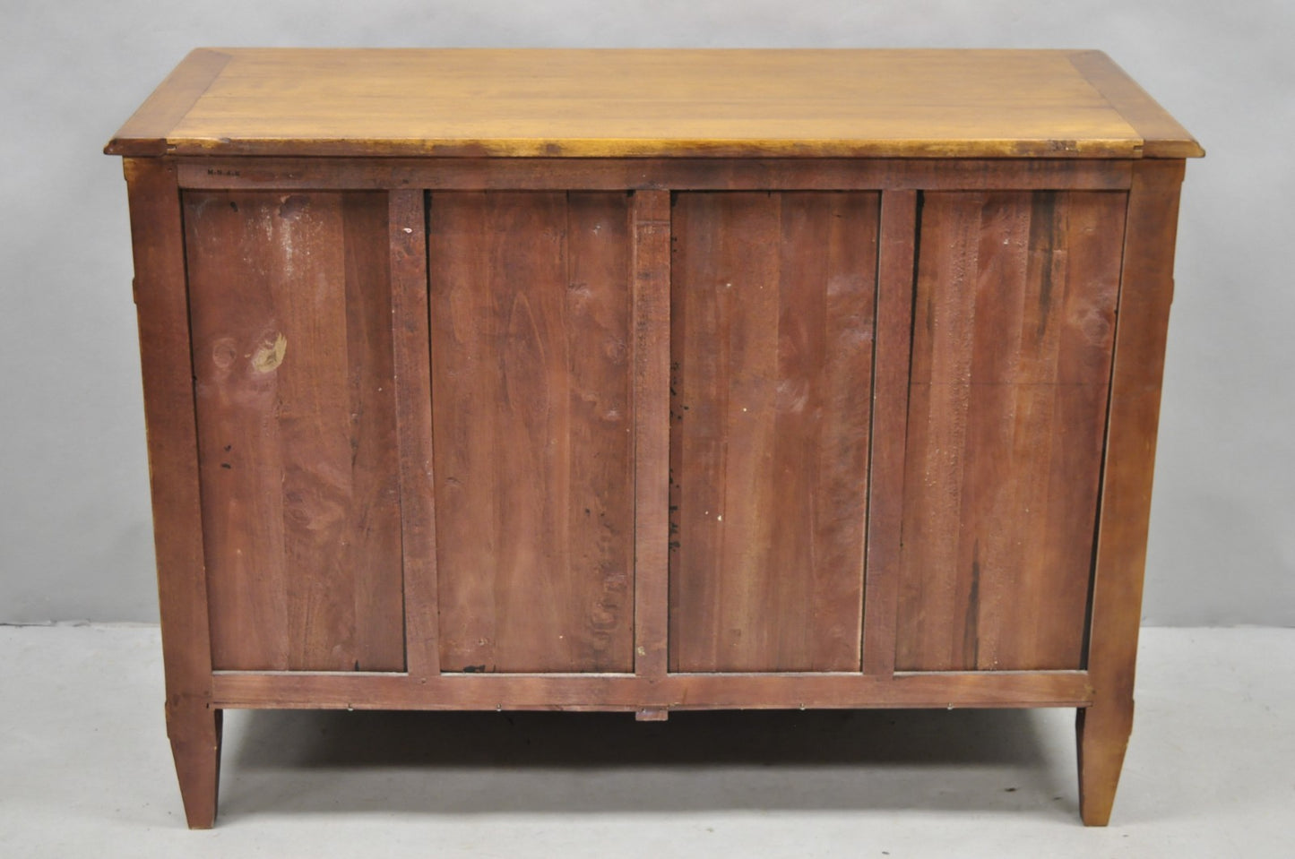 Vintage French Country Cherry Wood Server Buffet Sideboard Cabinet by MNdB