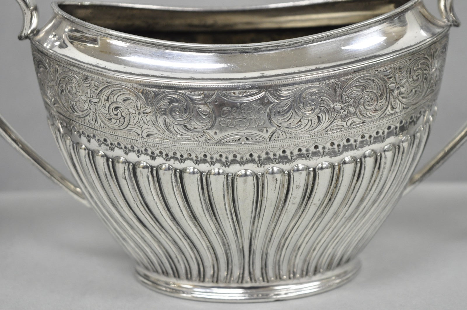 Antique James Dixon & Sons 4186 Victorian Silver Plated Tea Service Set - 4 Pcs