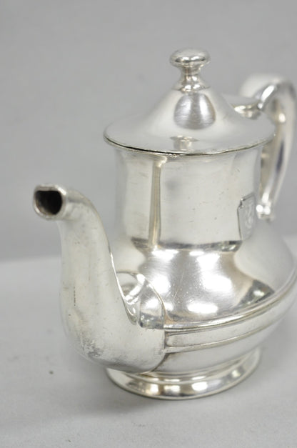 Antique Pennsylvania Railroad PRR Reed & Barton Small Silver Plated Teapot