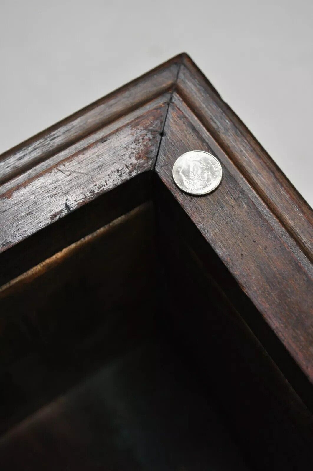Vintage Mahogany Queen Anne Style Copper Lined Wooden Planter