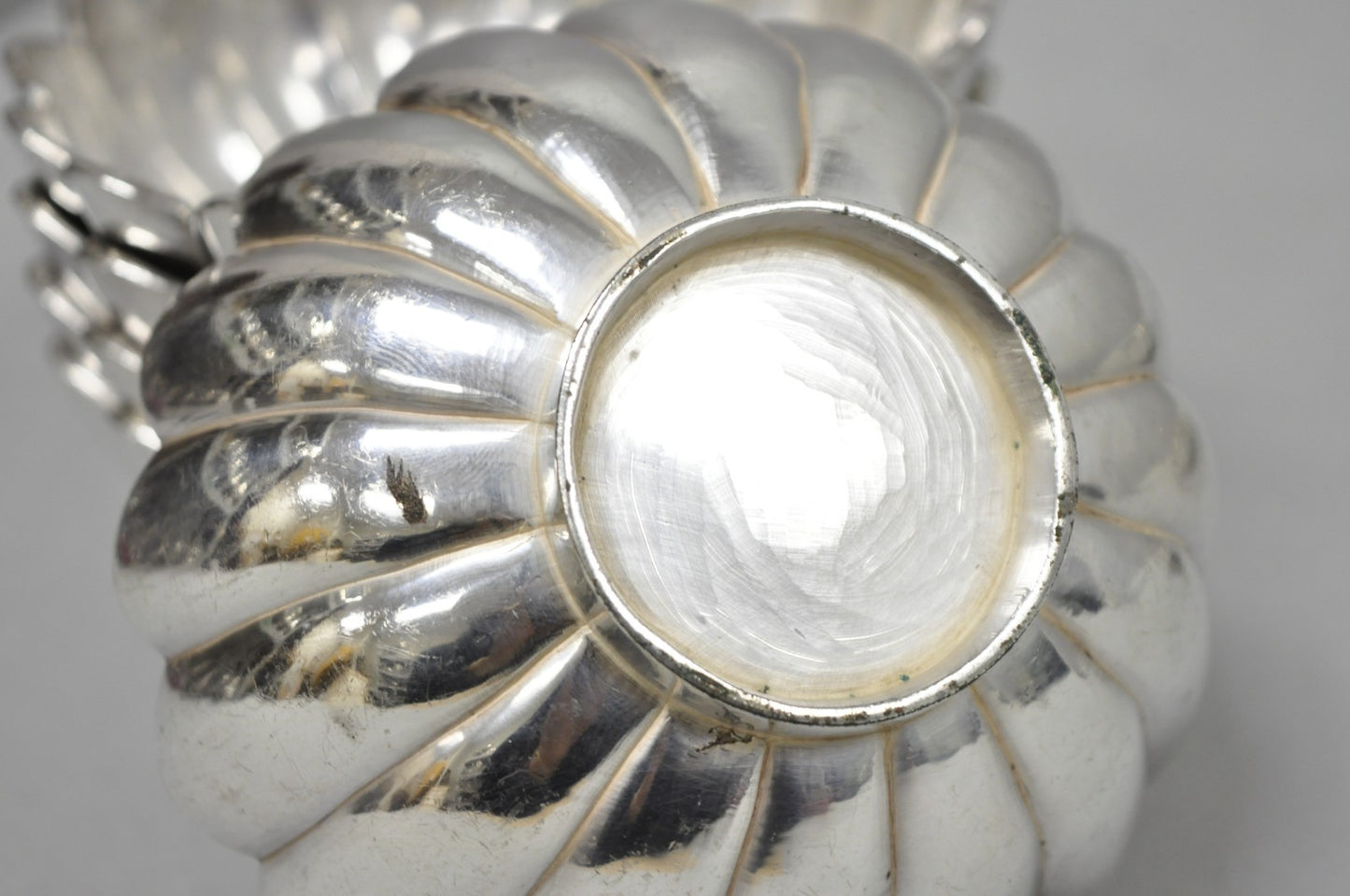 Vintage Regency Style Silver Plated Scalloped Stacking Nut Dish Bowl - Set of 8
