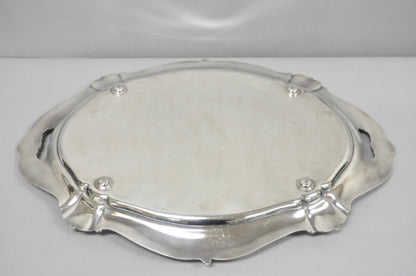 Antique Gorham Silver Plated Victorian Oval Butlers Serving Platter Bar Tray