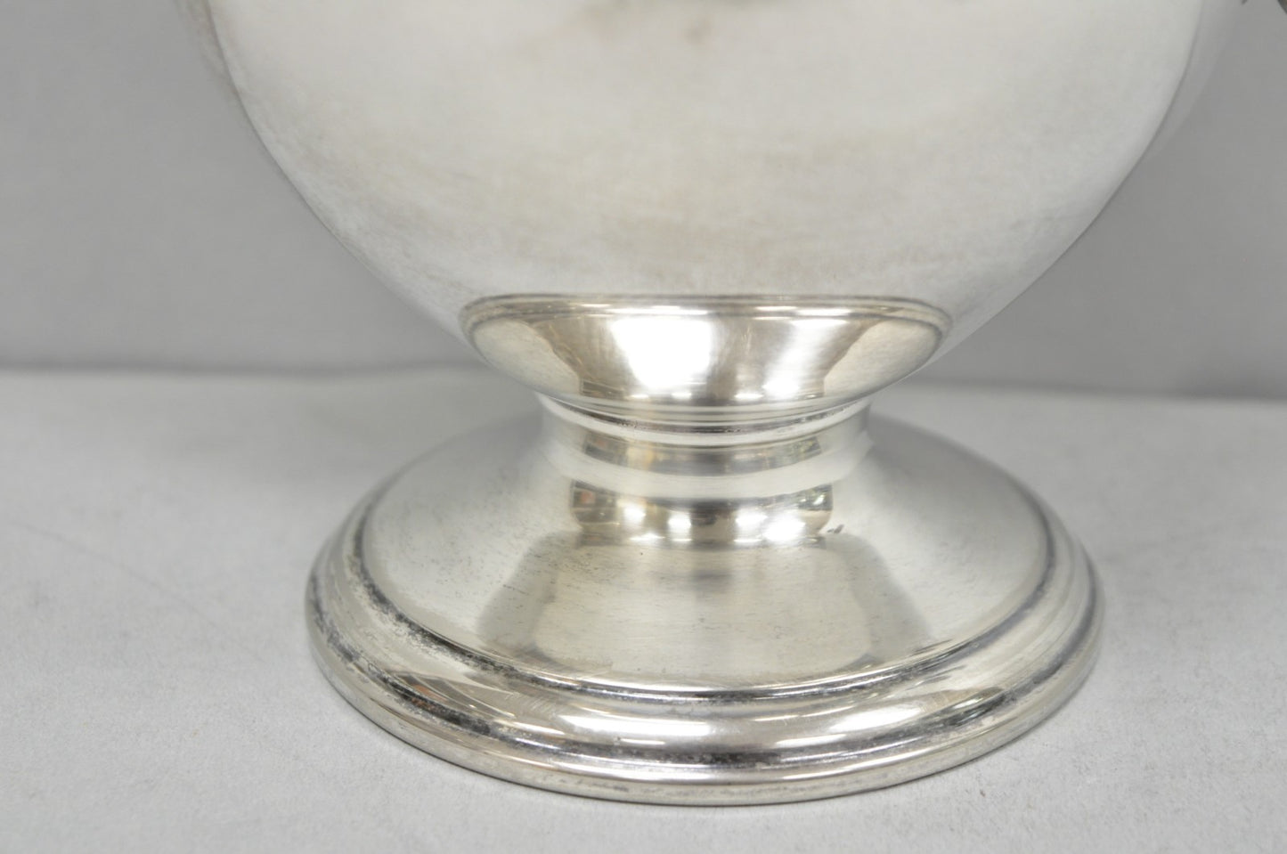Vintage Victorian Silver Plated Footed Coffee Pot Tea Kettle