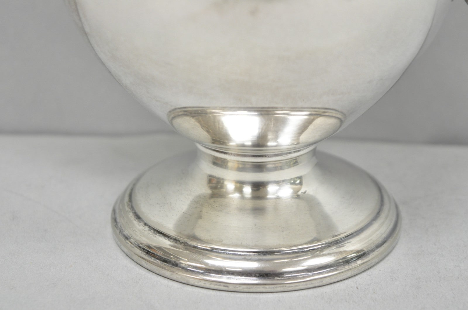 Vintage Victorian Silver Plated Footed Coffee Pot Tea Kettle