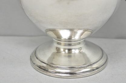 Vintage Victorian Silver Plated Footed Coffee Pot Tea Kettle