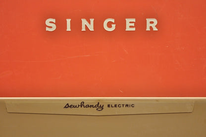 Vintage Singer Sewhandy Electric Childs Sewing Machine in Case - Works