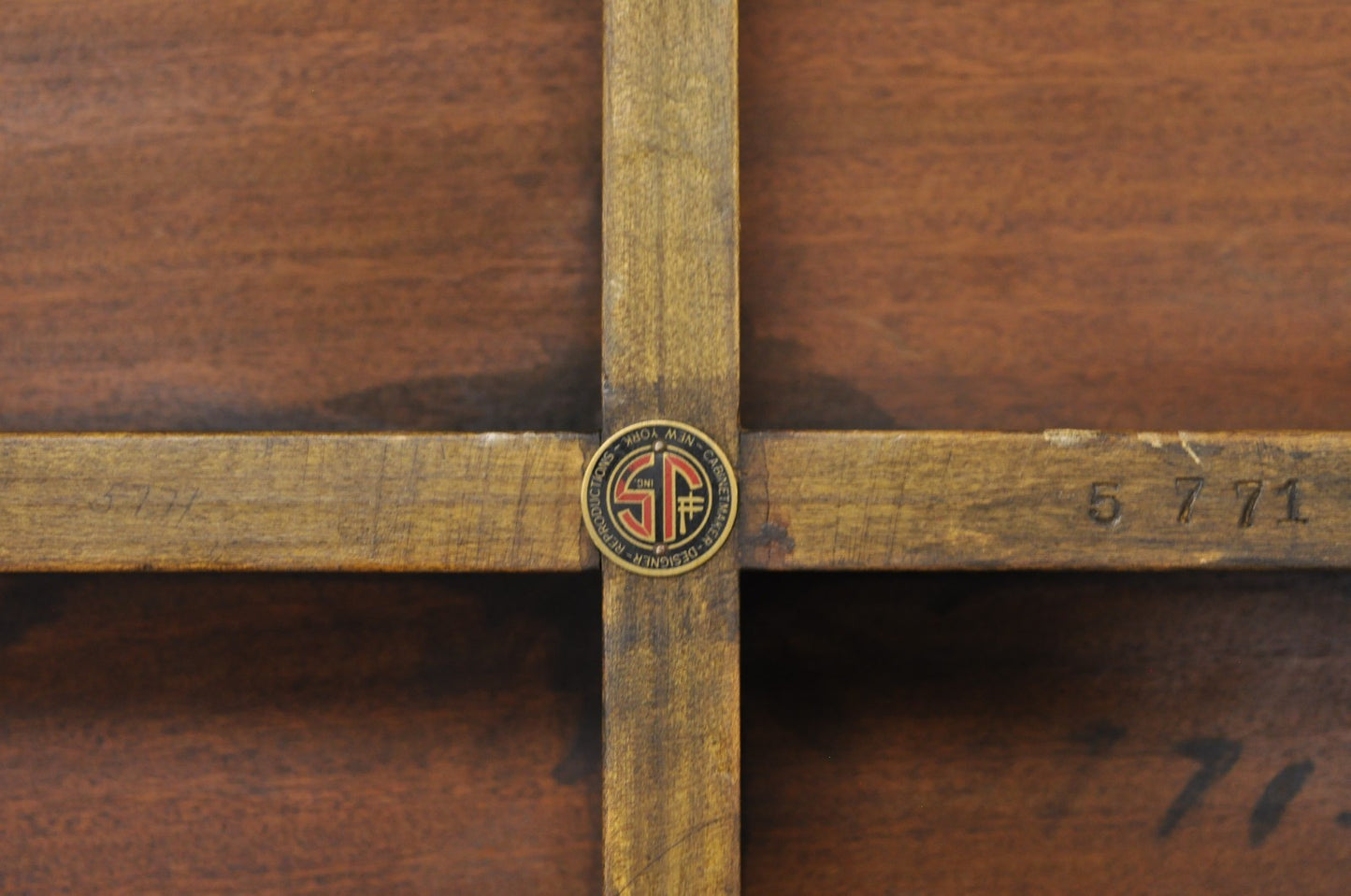 John Scalia French Empire Style Round Cherry Wood Bouillotte Lamp Side Table