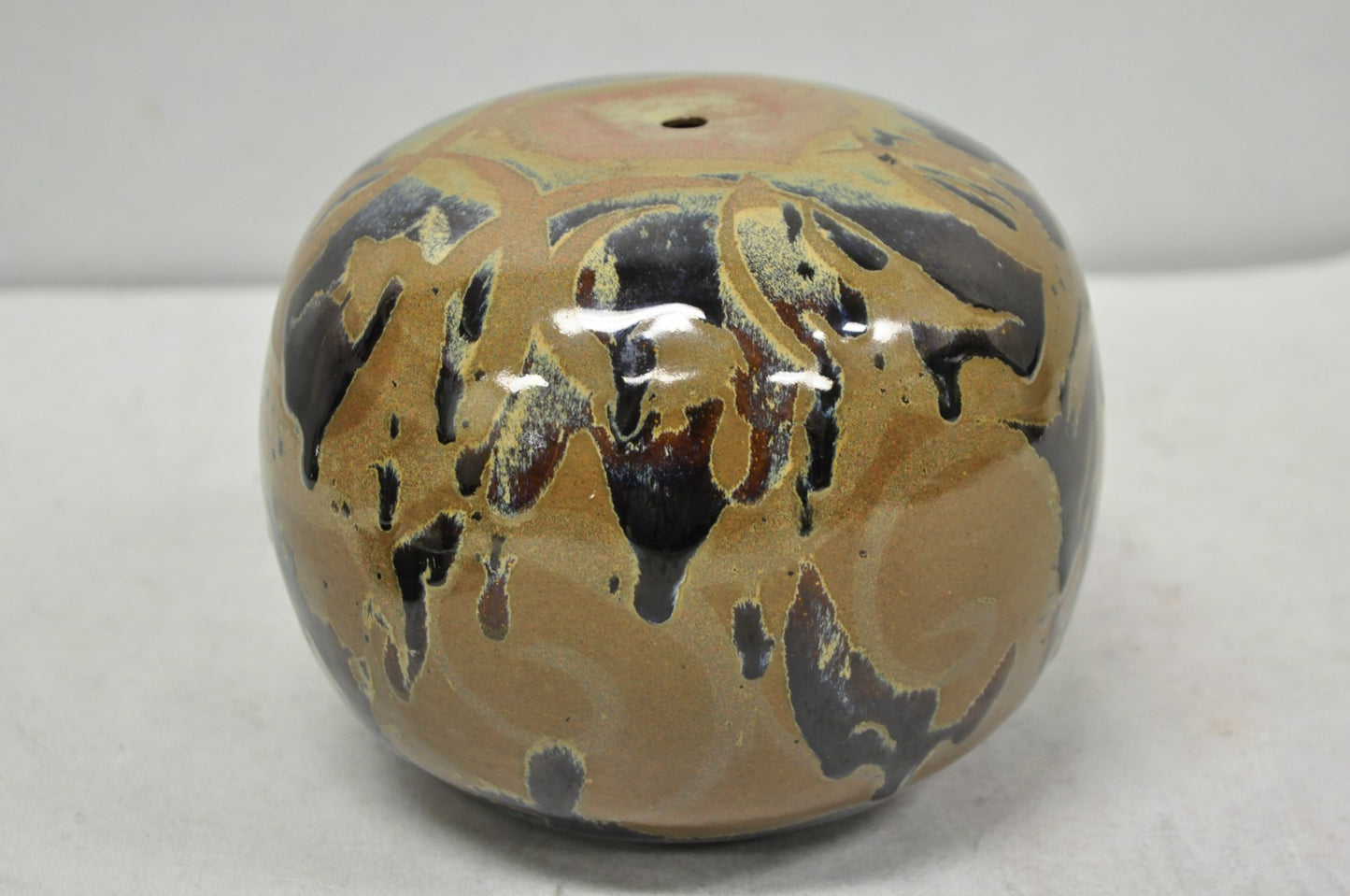 Vintage Alisa Liskin Claussen Studio Signed Ceramic Glazed Pottery Vessel Vase