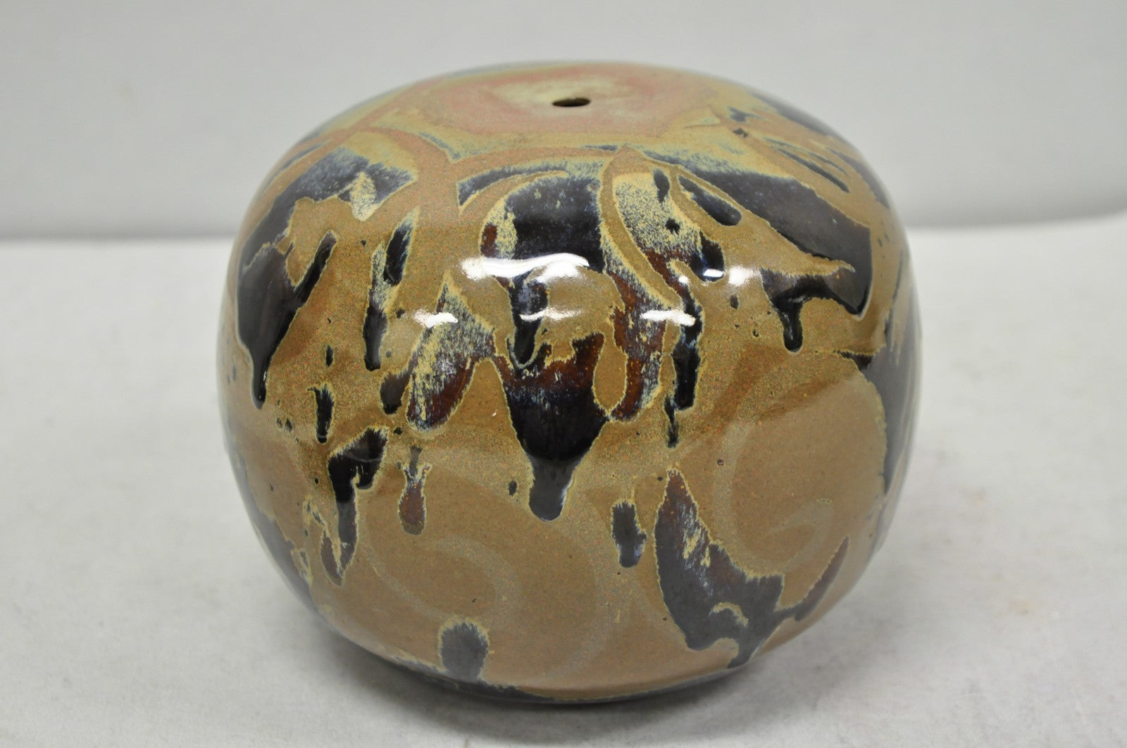 Vintage Alisa Liskin Claussen Studio Signed Ceramic Glazed Pottery Vessel Vase