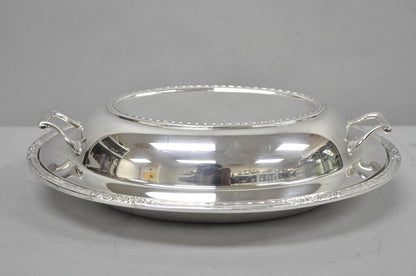 International Silver Co "Camille" Silver Plated Covered Vegetable Serving Dish