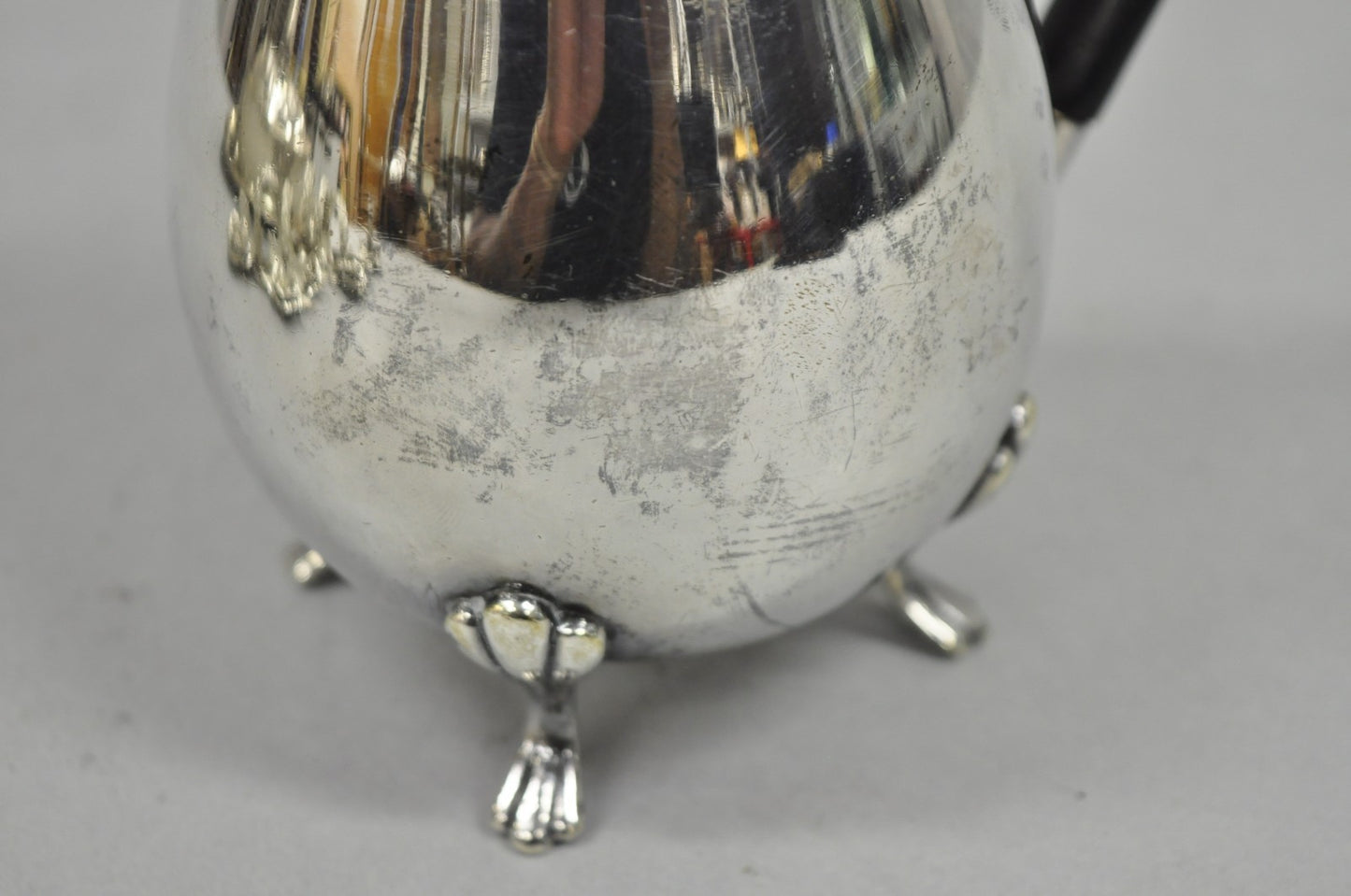 Vintage English Sheffield Victorian Silver Plated Small Coffee Tea Pot Creamer