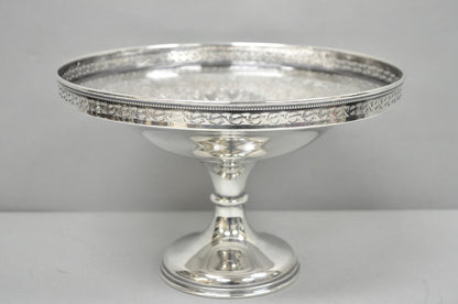 Vintage Barker Ellis England Silver Plated Pedestal Compote Tazza Candy Dish