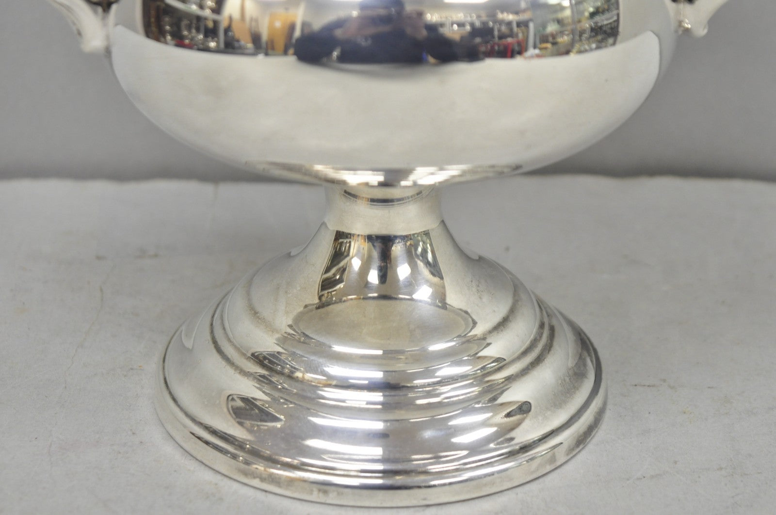 Happy 25th Anniversary Mom+Dad Silver Plated Trophy Cup Urn Champagne Ice Bucket