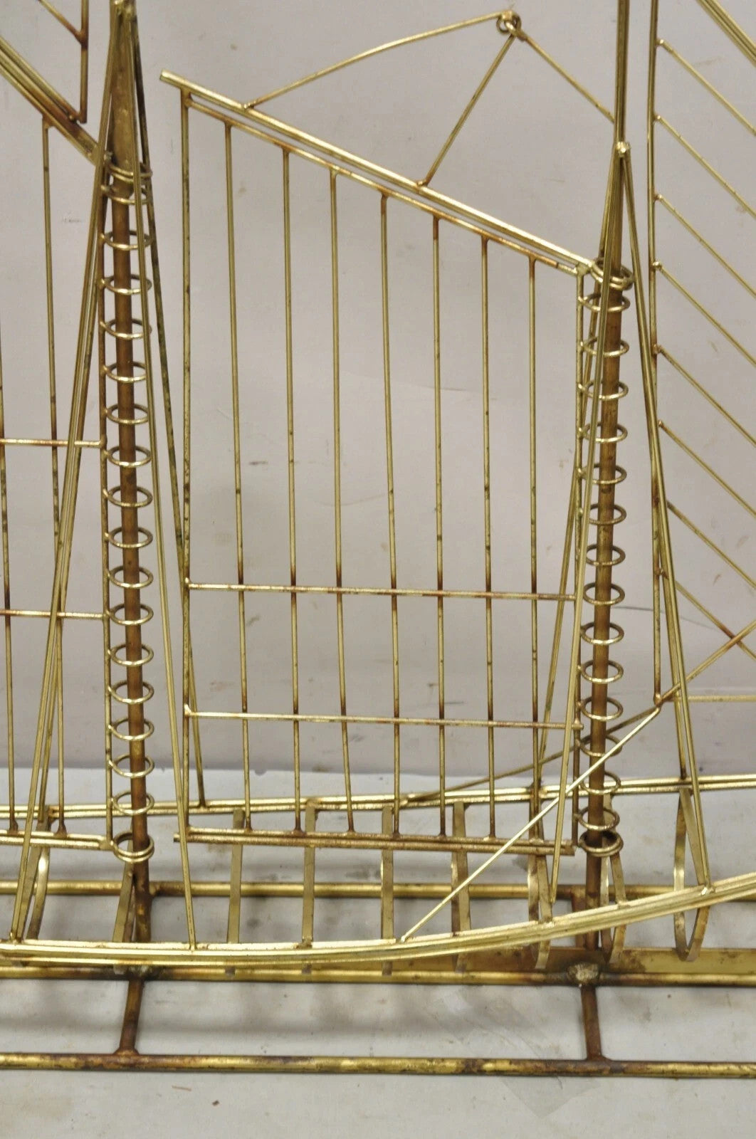 Curtis Jere Mid Century Modern Clipper Ship Large Metal 3D Sailboat Sculpture