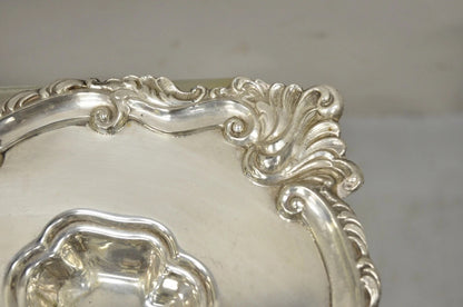 Victorian Meneses Orfebres Silver Plated Meat Cutlery Serving Platter Tray