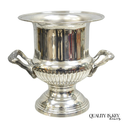 Vintage Victorian Silver Plated Trophy Cup Champagne Wine Chiller Ice Bucket