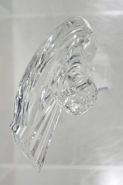 Cristal De Sevres France Crystal 10.5" Glass Golfer Golf Statue Sculpture