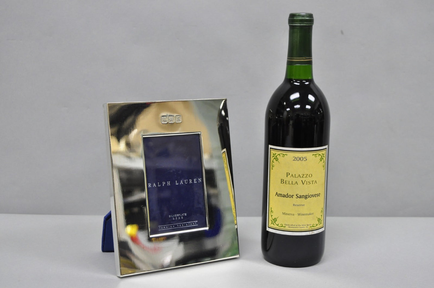 Lauren Ralph Lauren Silver Plated Normandy Modern 3.5x5 Photo Picture Frame (A)