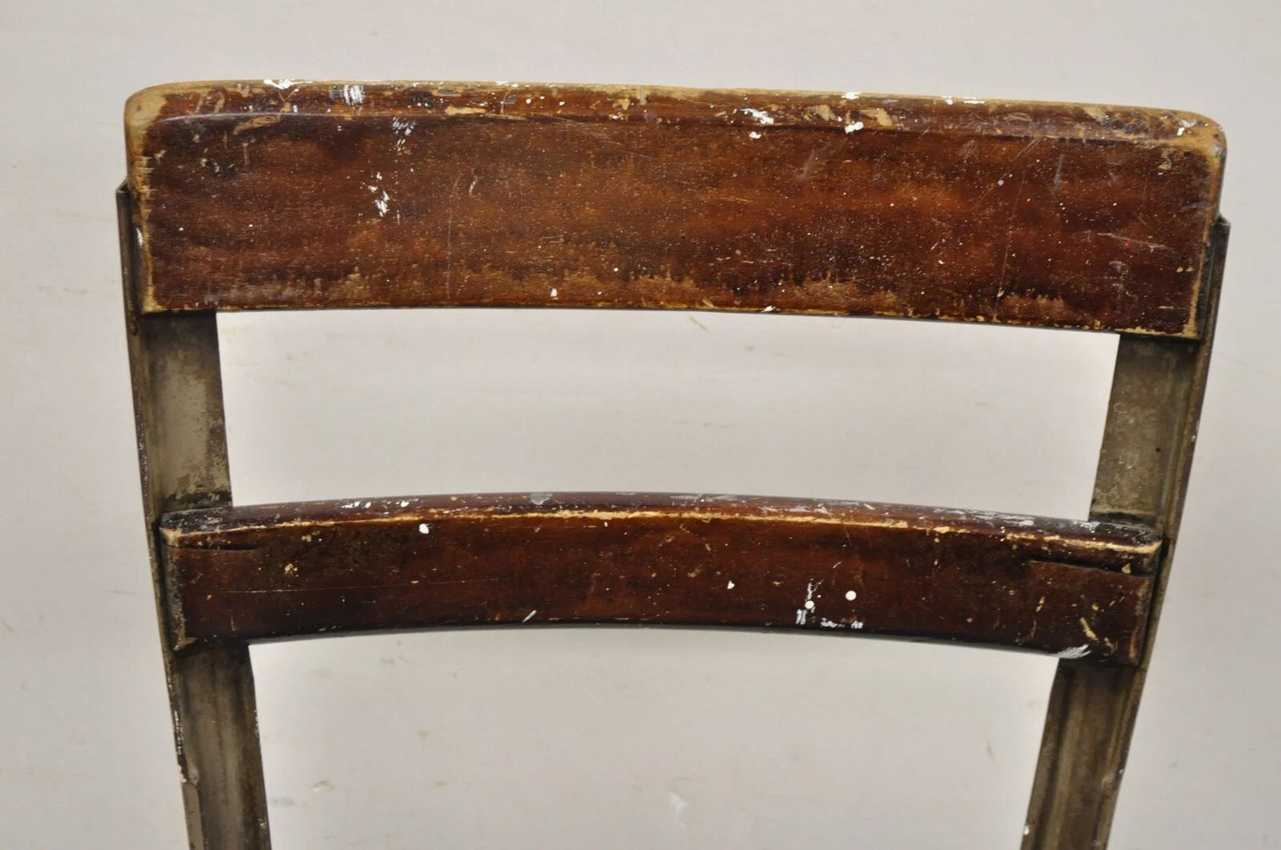 Vintage Industrial Toledo Metal Co Steel & Wood Adjustable Drafting Stool Chair