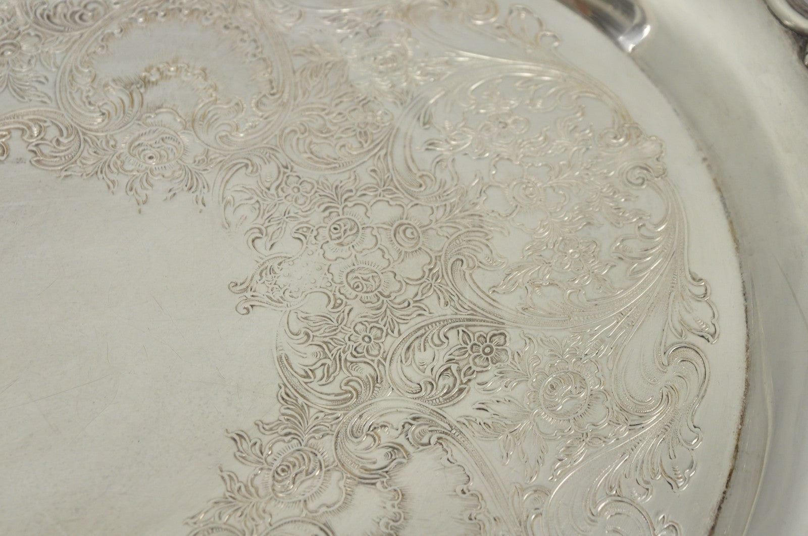 1847 Rogers Bros Eternally Yours Silver Plated Oval Serving Platter Butlers Tray