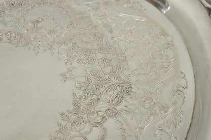 1847 Rogers Bros Eternally Yours Silver Plated Oval Serving Platter Butlers Tray
