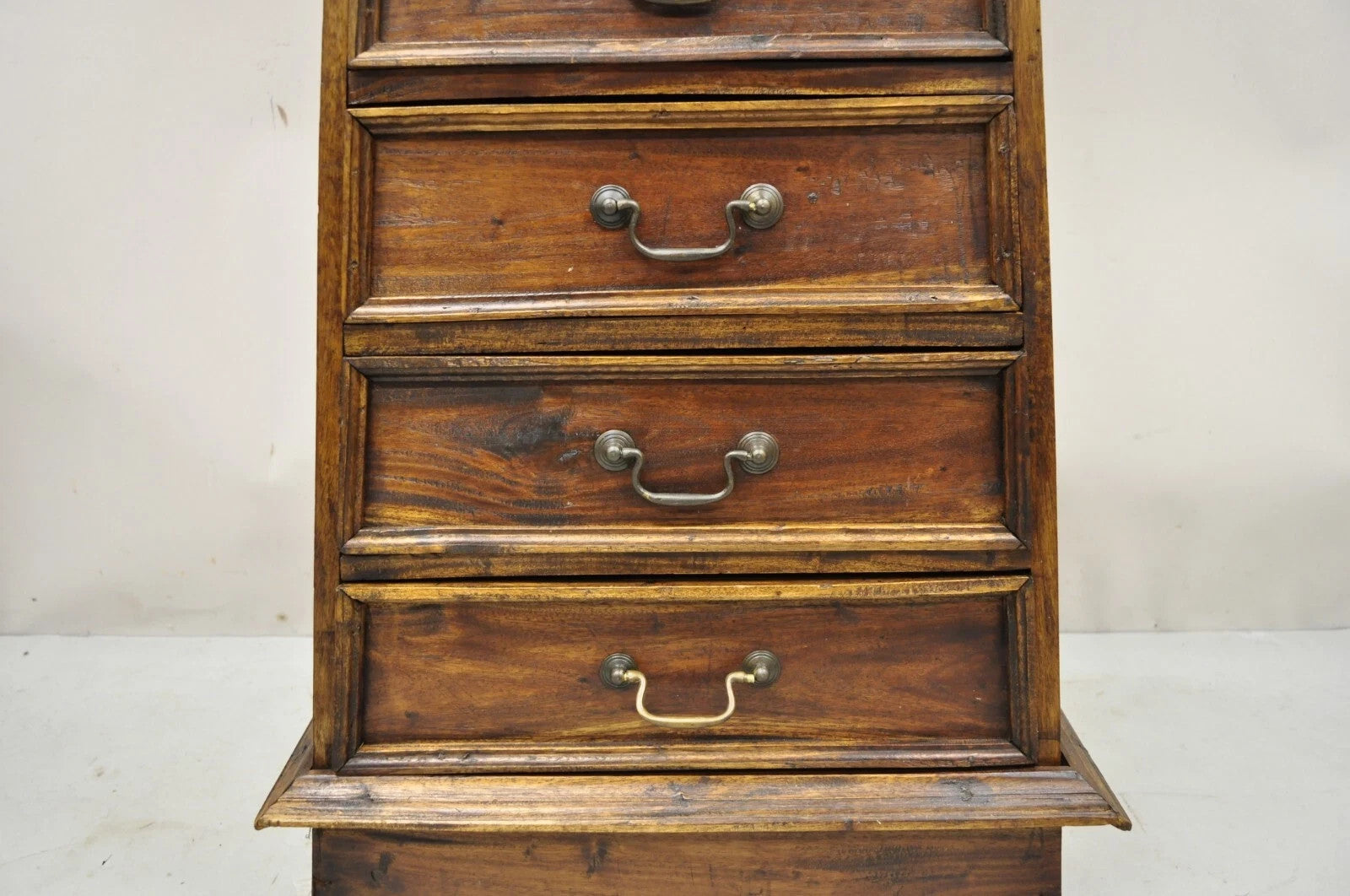 French Country Style Wooden Pyramid 41" Dresser Lingerie Chest Side Table