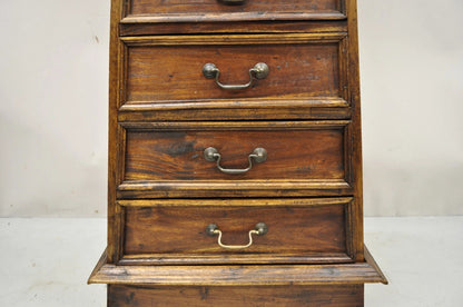French Country Style Wooden Pyramid 41" Dresser Lingerie Chest Side Table