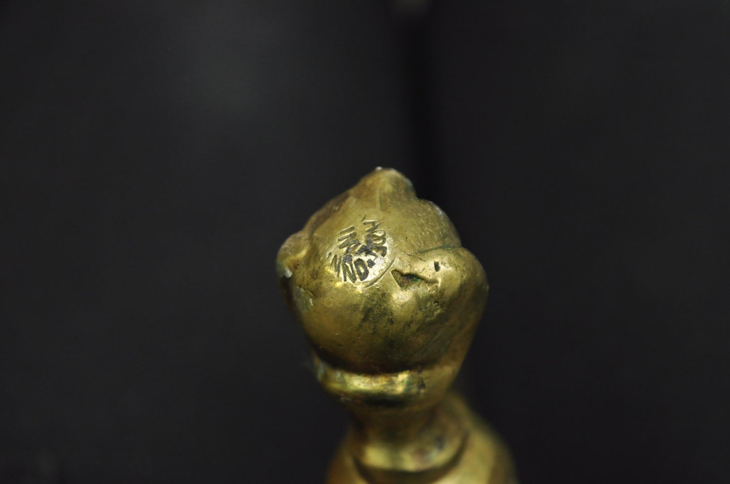 Vintage French Renaissance Brass Figural Candlestick Pricket Candleholder a Pair