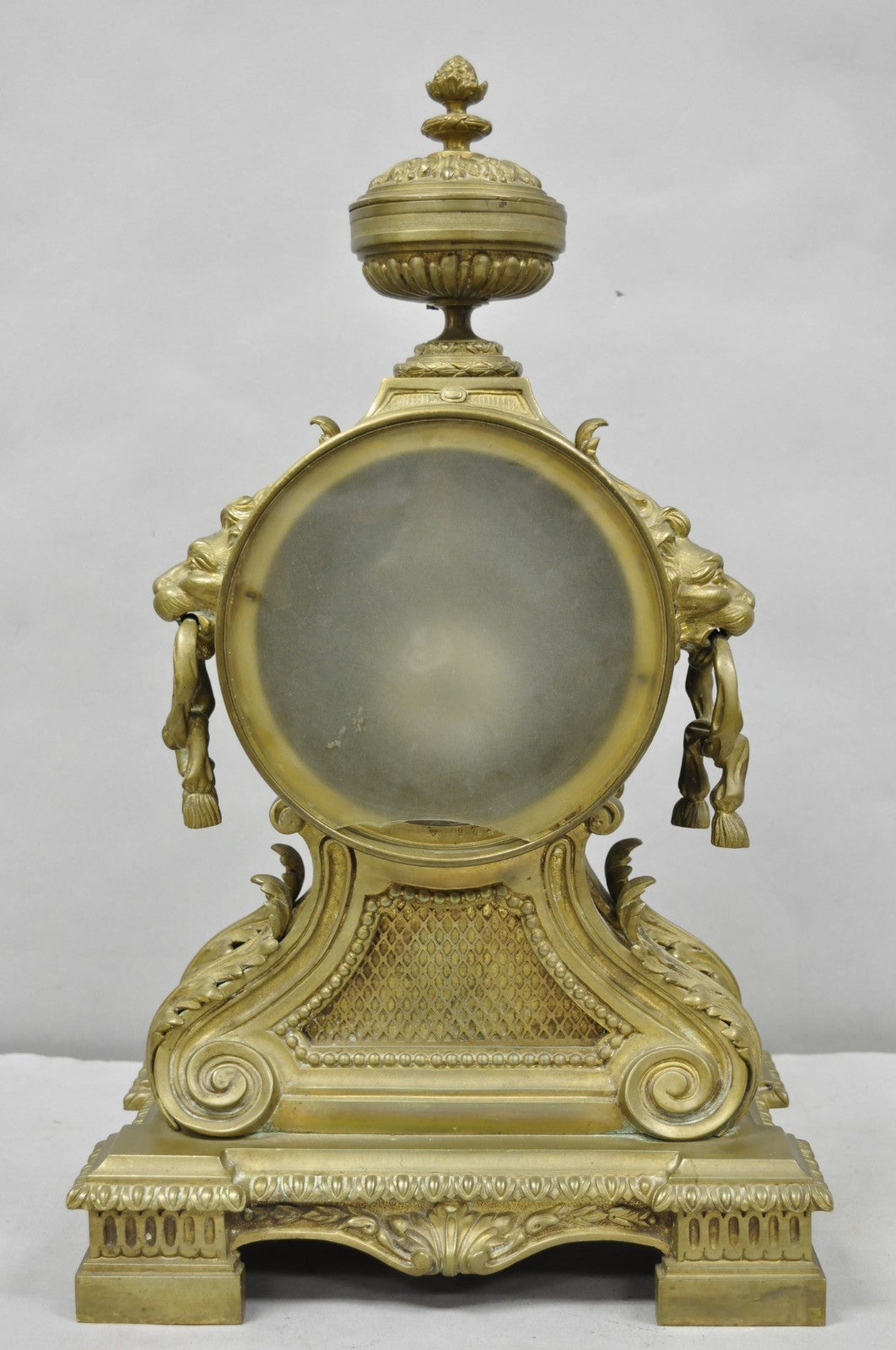 Antique G. Philippe for Palais Royal French Louis XV Style Bronze Figural Clock