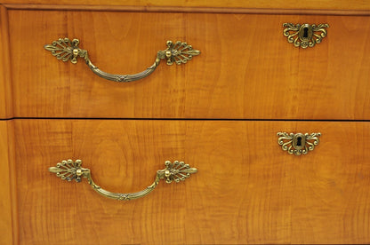 Thomasville Grand Classics Empire Biedermeier Maple Bachelor Chest Dresser, Pair