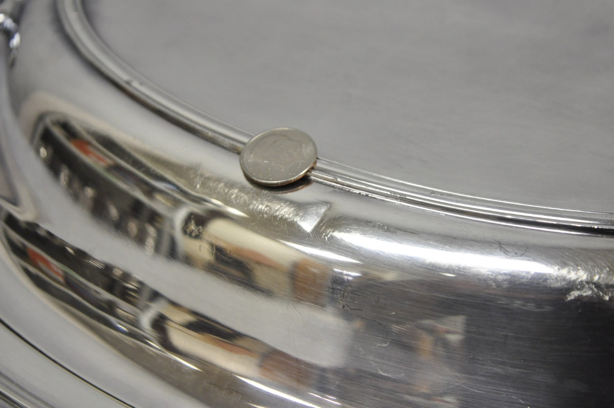 Vintage Wallace N6706 Silver Plated Large Oval 15" Covered Serving Dish