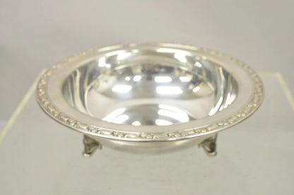 Vintage Oneida Ltd Rose Design Silver Plated 10.5" Round Vegetable Serving Bowl