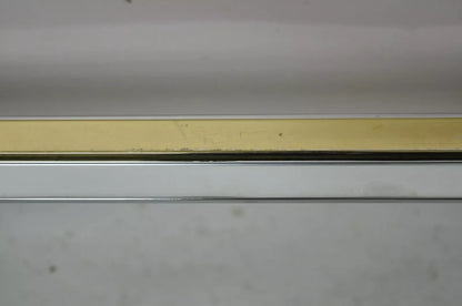 Romeo Rega Modernist Maison Jansen Style Chrome Brass Glass Console Hall Table