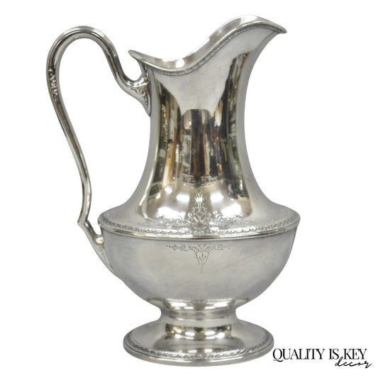 Vintage 1847 Rogers Bros. Silver Plated Argosy Victorian Water Pitcher