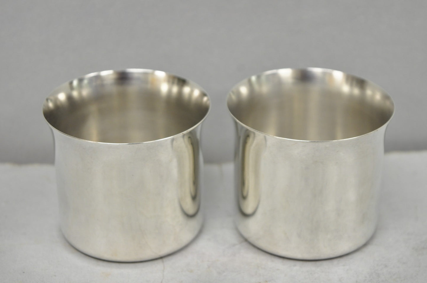 International Silver Mid Century Modern Silver Plated Punch Bowl Cups, Set of 12