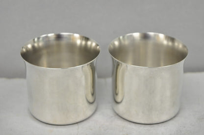 International Silver Mid Century Modern Silver Plated Punch Bowl Cups, Set of 12