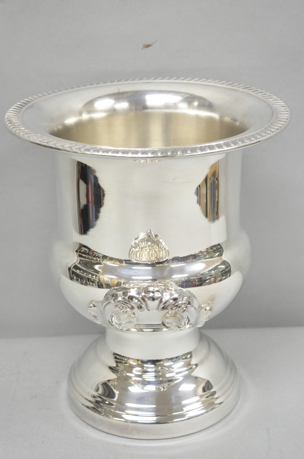 Vintage Leonard Silver Plated Trophy Cup Urn Champagne Chiller Ice Bucket, Pair